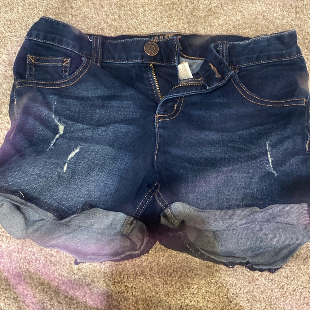 jean shorts dark blue